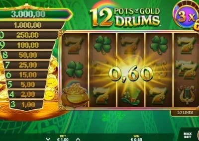 12 Pots of Gold Drums slot