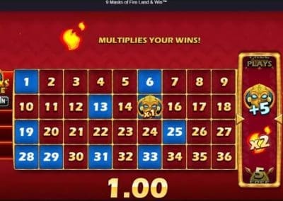 9 masks of fire land and win