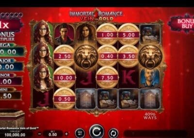 Immortal Romance Vein of Gold game